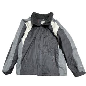 Weatherproof 32 Degrees Jacket Mens XL Black Gray Hydro Tech Heat Insulated Coat